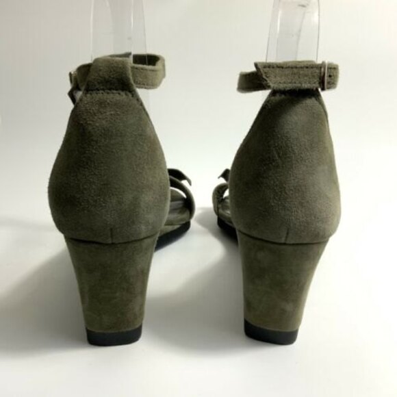 Hispanitas Sandals Women Size 38 US 7.5M Green Ankle Strap Open-toe - Picture 7 of 11